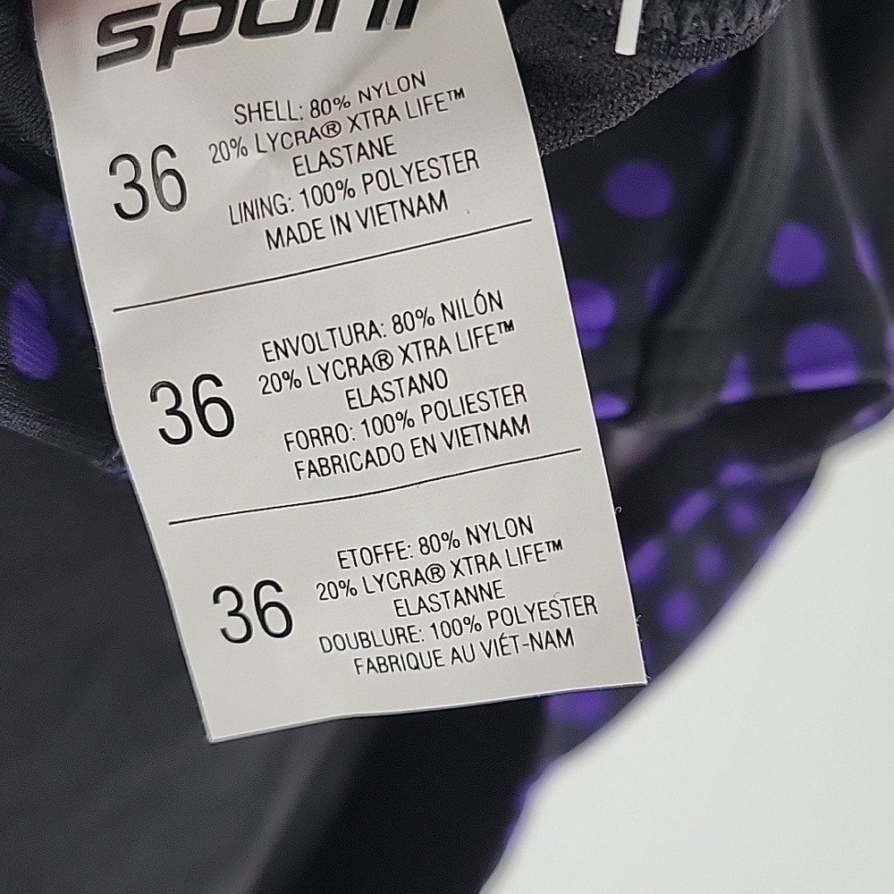 Women's Black and Purple Competition Swimwear NWT - Picture 9 of 16